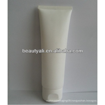 cosmetic packaging plastic white tube with flip top cap